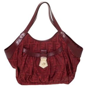 Fendi Red Zucca Chef Borsa Tote